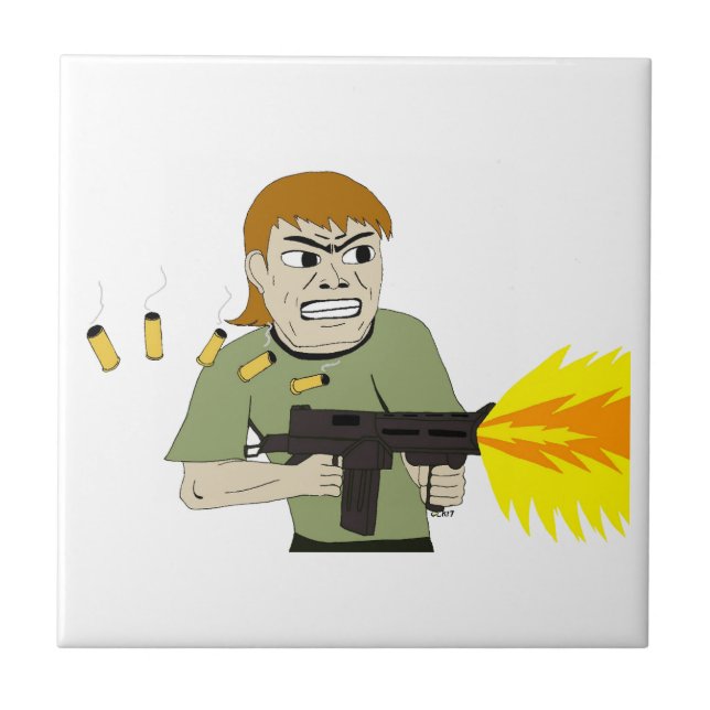 machine gunner  tile (Front)