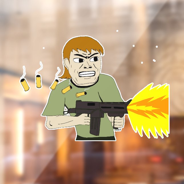 machine gunner window cling (Sheet 2)