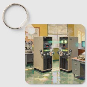 “Machine Language”  -  Humourous Technology        Key Ring