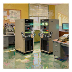 “Machine Language” - Humourous Technology Poster