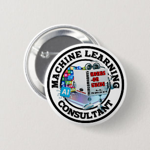 Machine Learning (AI) - Consultant 6 Cm Round Badge