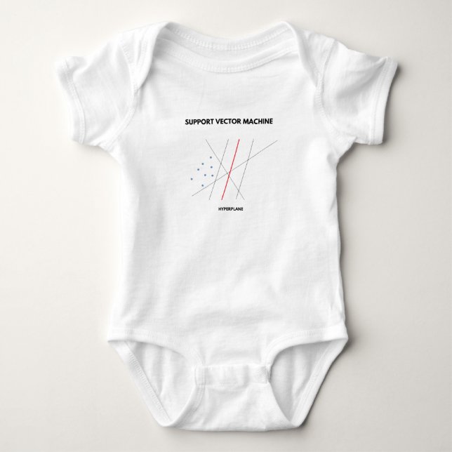 Machine Learning: Support Vector Machine Baby Bodysuit (Front)