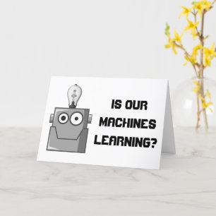 Machine Learning Technology Humour Card