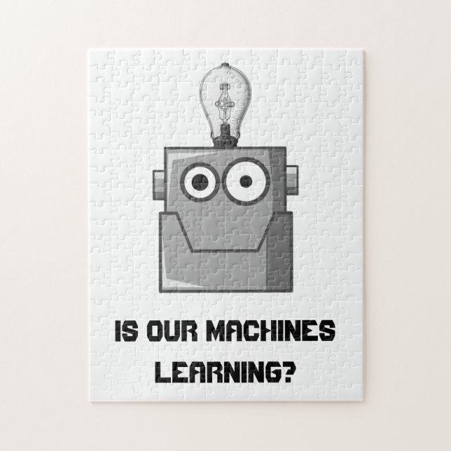 Machine Learning Technology Humour Jigsaw Puzzle (Vertical)