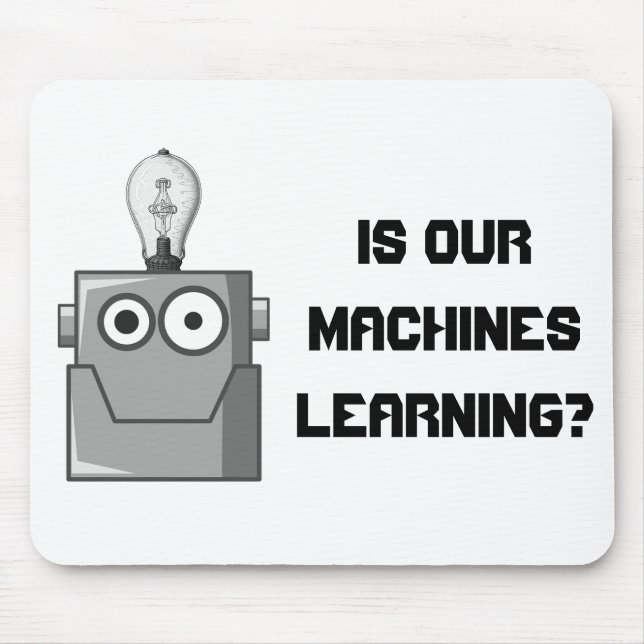 Machine Learning Technology Humour Mouse Mat (Front)