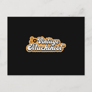 Machine Mechanic CNC Machinist Retro Gift Idea Postcard
