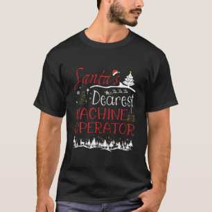 Machine Operator Xmas Job Cute Christmas T-Shirt