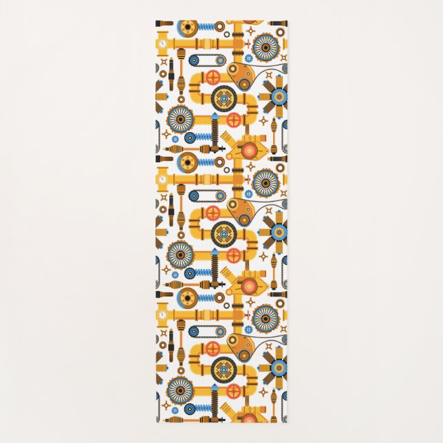 Machine Parts Yoga Mat (Front)