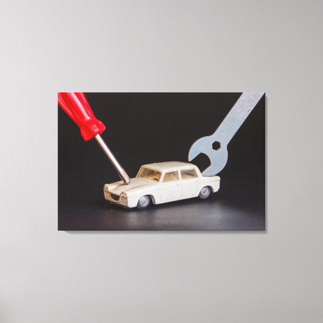 MACHINE REPAIR  on canvas print (Front)