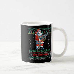 Machine Santa Claus Gun Lover Ugly Christmas Sweat Coffee Mug