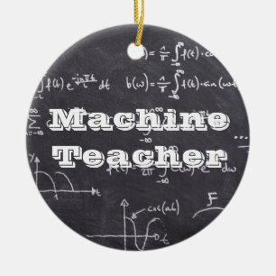 Machine Teacher Ceramic Tree Decoration