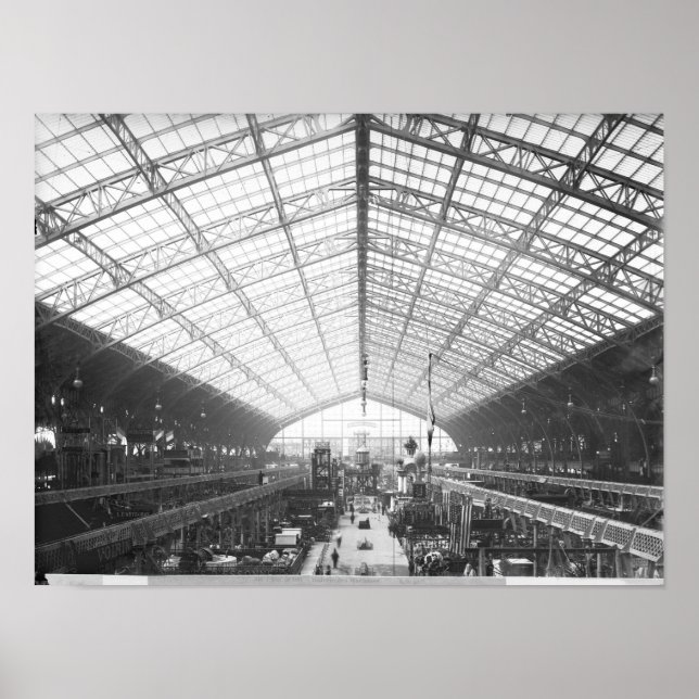 Machinery Hall, Universal Exhibition Poster (Front)