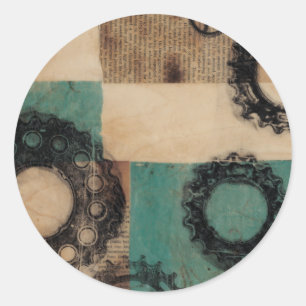 Machinery II Classic Round Sticker