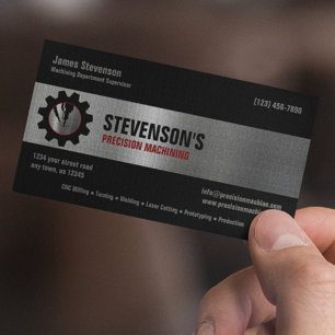 Machining and Metal Fab Business Card