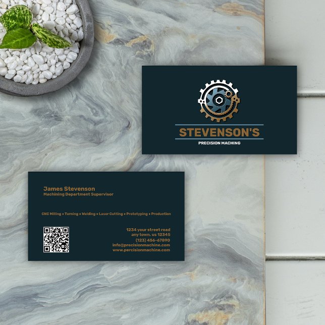 Machining and Metal Fab Business Card (Creator Uploaded)