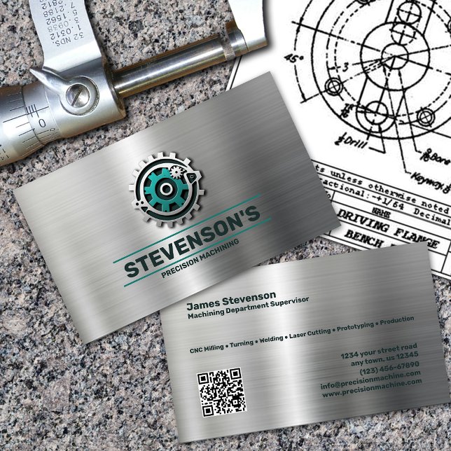 Machining and Metal Fab Business Card (Creator Uploaded)