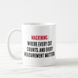 Machining: Where every cut counts, and every measu Coffee Mug