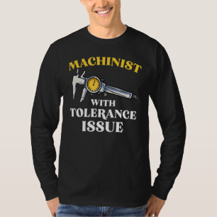 Machinist Craft Machine Machine Operator Tool Plan T-Shirt