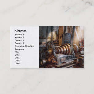 Machinist - Fire Department Lathe Business Card
