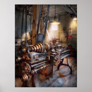 Machinist - Fire Department Lathe Poster