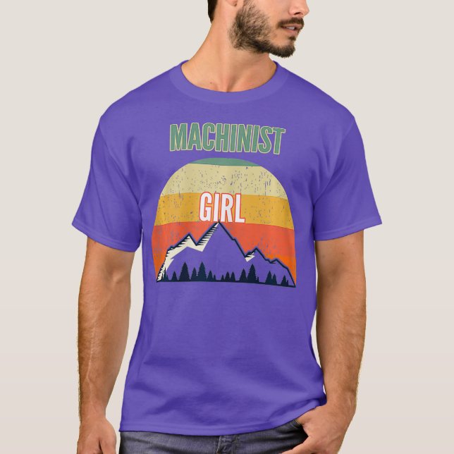 Machinist Gift for Women Machinist Guy T-Shirt (Front)