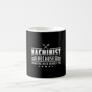 Machinist Machine CNC Machinist Mechanic Gift Idea Coffee Mug