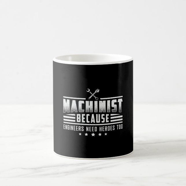 Machinist Machine CNC Machinist Mechanic Gift Idea Coffee Mug (Center)