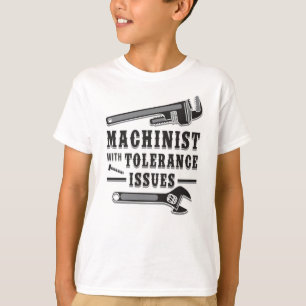 Machinist Machine Mechanic CNC Funny Gift Idea T-Shirt