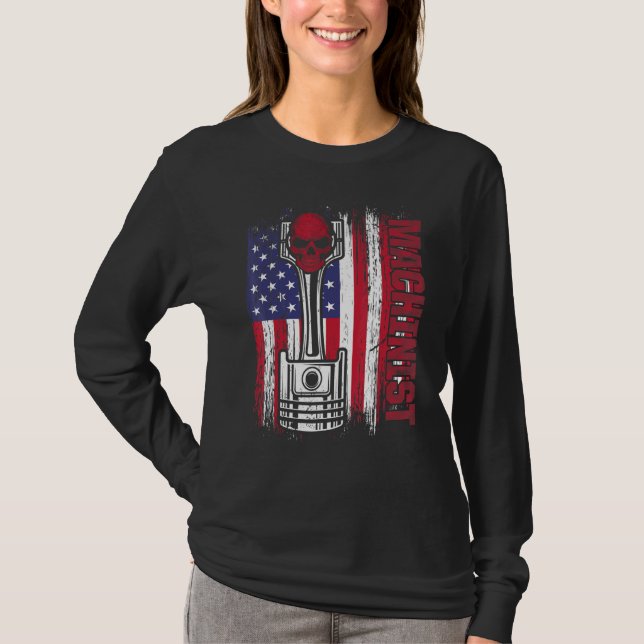 Machinist Machine Operator Machining  11 T-Shirt (Front)