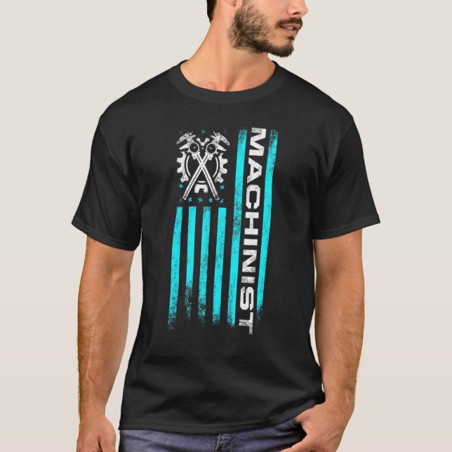 Machinist Machine Operator Machining 12 T-Shirt (Front)