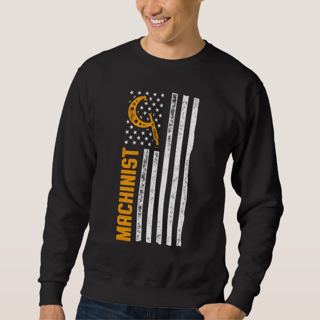 Machinist Machine Operator Machining 72 Sweatshirt (Front)