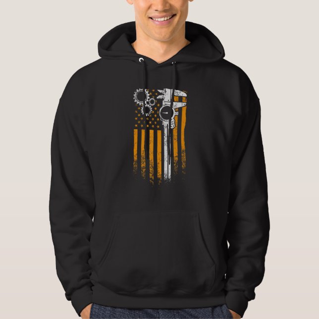 Machinist Machine Operator Machining 90 Hoodie (Front)