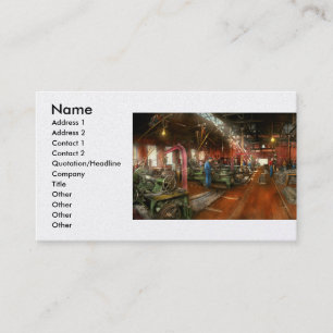 Machinist - Pumping out parts 1905 Business Card