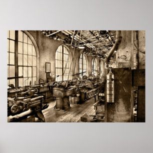 Machinist - Safety First Poster