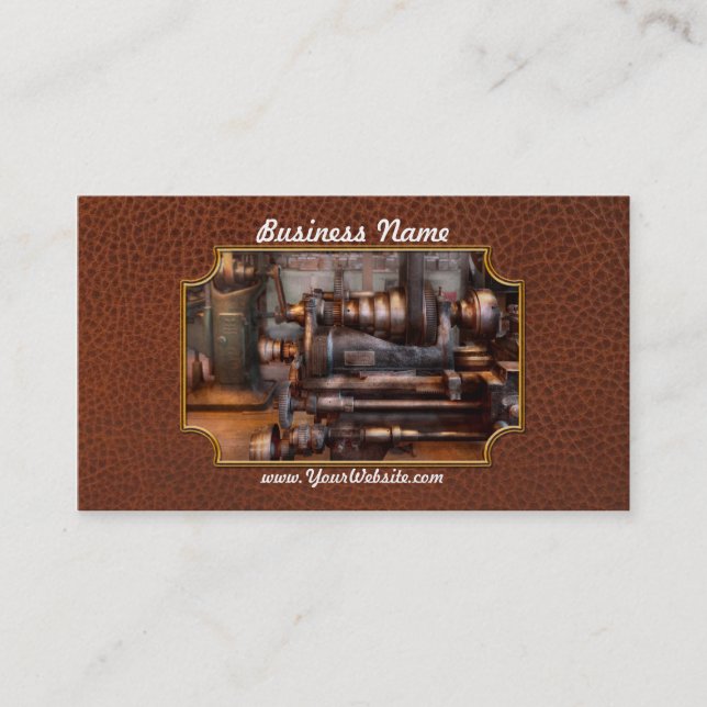 Machinist - Steampunk - 5 Speed Semi Automatic Business Card (Front)