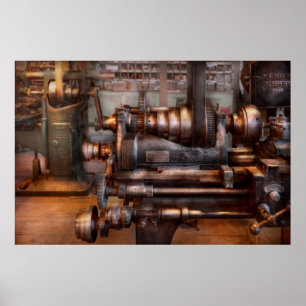 Machinist - Steampunk - 5 Speed Semi Automatic Poster