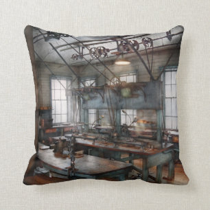 Machinist - Steampunk - The contraption room Cushion