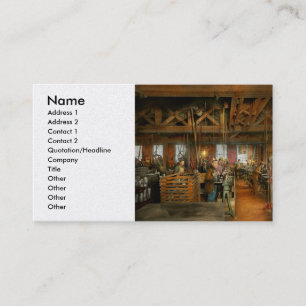 Machinist - The Glazier Stove Company 1900 Business Card