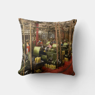 Machinist - War - Belts and Bombs 1916 Cushion