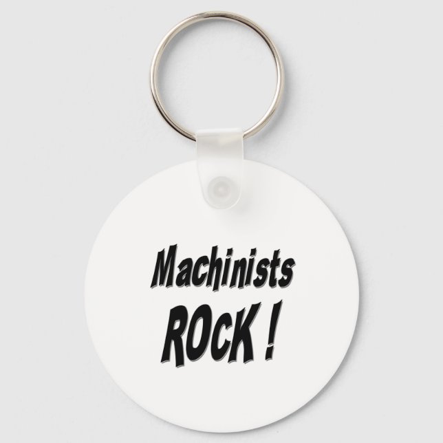 Machinists Rock! Keychain (Front)