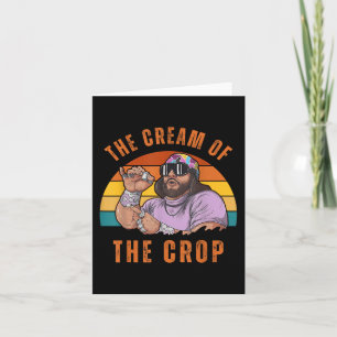 Macho Cream Of Crop Oh Yeah Retro Funny Vintage  Card