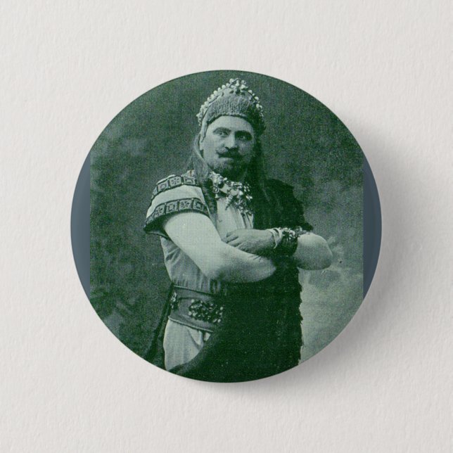 macho macho man 6 cm round badge (Front)