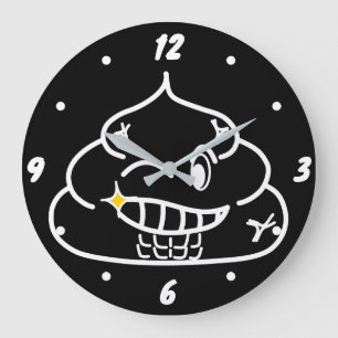 Macho Poop - Brootsch the PooPoo Large Clock