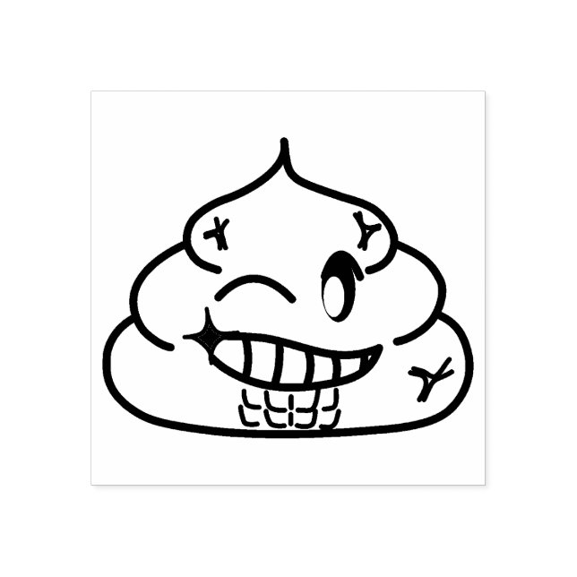 Macho Poop - Brootsch the PooPoo Rubber Stamp (Imprint)