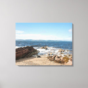 Machrie Bay Card Photo Block Canvas Print