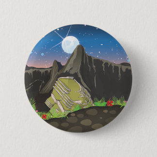 Machu Picchu 6 Cm Round Badge