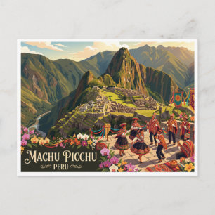 Machu Picchu Aguas Calientes Peru Postcard