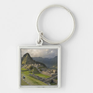 Machu Picchu, ancient ruins, UNESCO world Key Ring