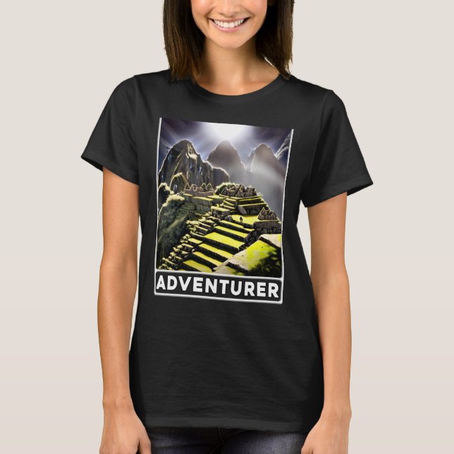 Machu Picchu Cordillera Peru Adventurer T-Shirt (Front)
