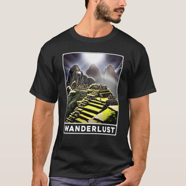 Machu Picchu Cordillera Peru Wanderlust T-Shirt (Front)